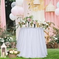 thumbnail image 2 of Mantel PartyDelight con lentejuelas blancas, rectangular, 122 x 183 cm, 2 of 6
