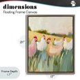 thumbnail image 4 of Stupell Industries Farmhouse Sunlit Flock of Chickens Brown Floating Frame Canvas Art, 17 x 21, by The Prints Vibe, 4 of 8