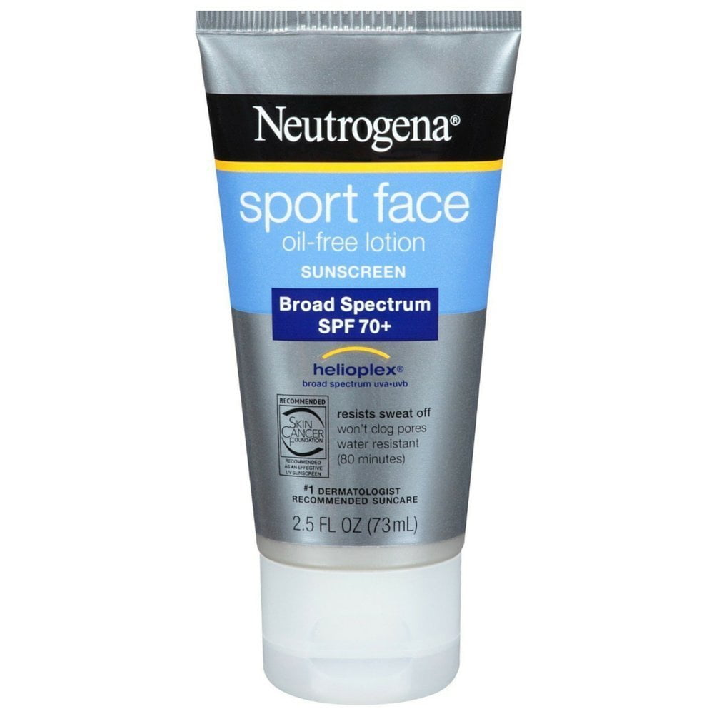 6 Pack - Neutrogena Sport Face Sunscreen Lotion SPF 70+ 2.50oz Each