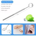 thumbnail image 2 of Kit de raspado dental de 5 piezas, kit de limpieza dental de acero inoxidable, calculadora de placa, escáner de higiene, gancho, herramienta de selección con espejo dental y luz., 2 of 4