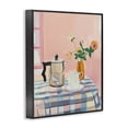thumbnail image 3 of Stupell Industries Pink Retro Kitchen Table Cottage Painting Black Framed Art Print Wall Art, 16 x 20, 3 of 8