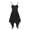 Black, variant on Women's Girls Lyrical Asymmetric Costume Sweetheart Ballet Dance High-Low Skirt Performance