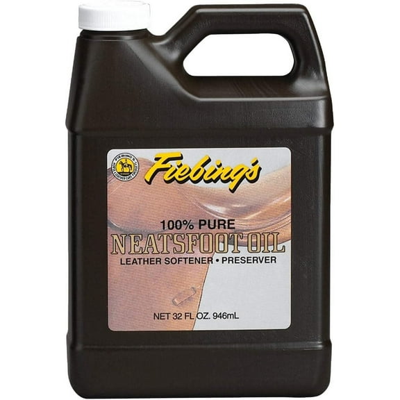 Fiebing's 100% Pure Neatsfoot Oil - Natural Leather Preservative - Great for Boots, Baseball Gloves, Saddles and More - 16 oz