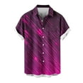 thumbnail image 5 of Arnsht (S-5XL) Big and Tall Men's Cotton Linen Shirts Lapel Button Down Short Sleeve Dress Shirt Casual Summer Shirt Tops Pink XXXL, 5 of 6