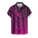 thumbnail image 4 of Mens Casual Manga Corta Botón Abajo Camisas Turndown Cuello Blusa de Impresión, Poliéster Ligero Top de la Moda para el Verano Al Aire Libre Y el Uso Diario, 4 of 6