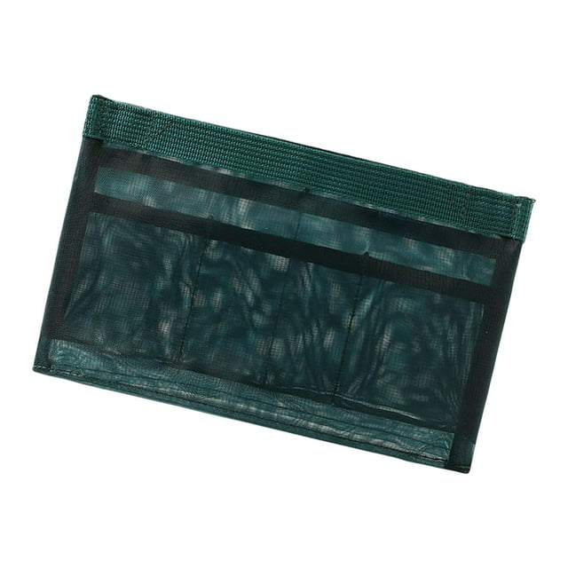 Bolsa de inserción de cosméticos de malla de nailon jinwen organizador de artículos de tocador Verde 30cmx21cm Jinwen Estuche de malla de maquillaje