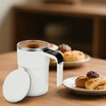 thumbnail image 3 of Self Stirring Coffee Mug: Rechargeable Automatic Self Stirring Mug with Magnetic Stirrer and Lid,Travel Coffee Cup for Milk Cocoa Office Travel Best Gifts 13oz(white), 3 of 7
