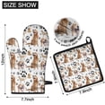 thumbnail image 6 of Golden Retriever Kitchen Oven Mitt and Pot Holder Sets 2 Pcs for Baking, Cooking and Grilling, Heat Resistant Up To 392 °F, 6 of 7