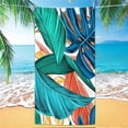 thumbnail image 7 of Microfiber Printed Beach Vacation Swimming Bath Travel Sport Towel Versatile Square Quick Drying Towel Swimming Pool Flamingo (17,H150xW200cm), 7 of 7