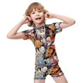 thumbnail image 4 of Looney Tunes Cartoons Boys 2-Piece Swimsuit Set, Short Sleeve Rash Guard & Swim Trunks, 4 of 7