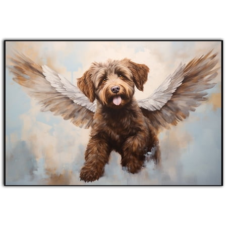 Lagotto Romagnolo Gift - Unique Pet Memorial Gifts Memorial Sayings For Loss Of Painting Pet Portraits Pet Personalized Canvas Wall Art Wall Art Decor Memorial Dog Gifts