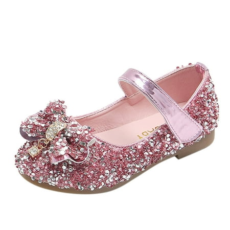 

Betiyuaoe Baby Sneakers Toddler Kids Crystal Shoes Fashion Bow Girls Non-Slip Sandals Princess Shoes