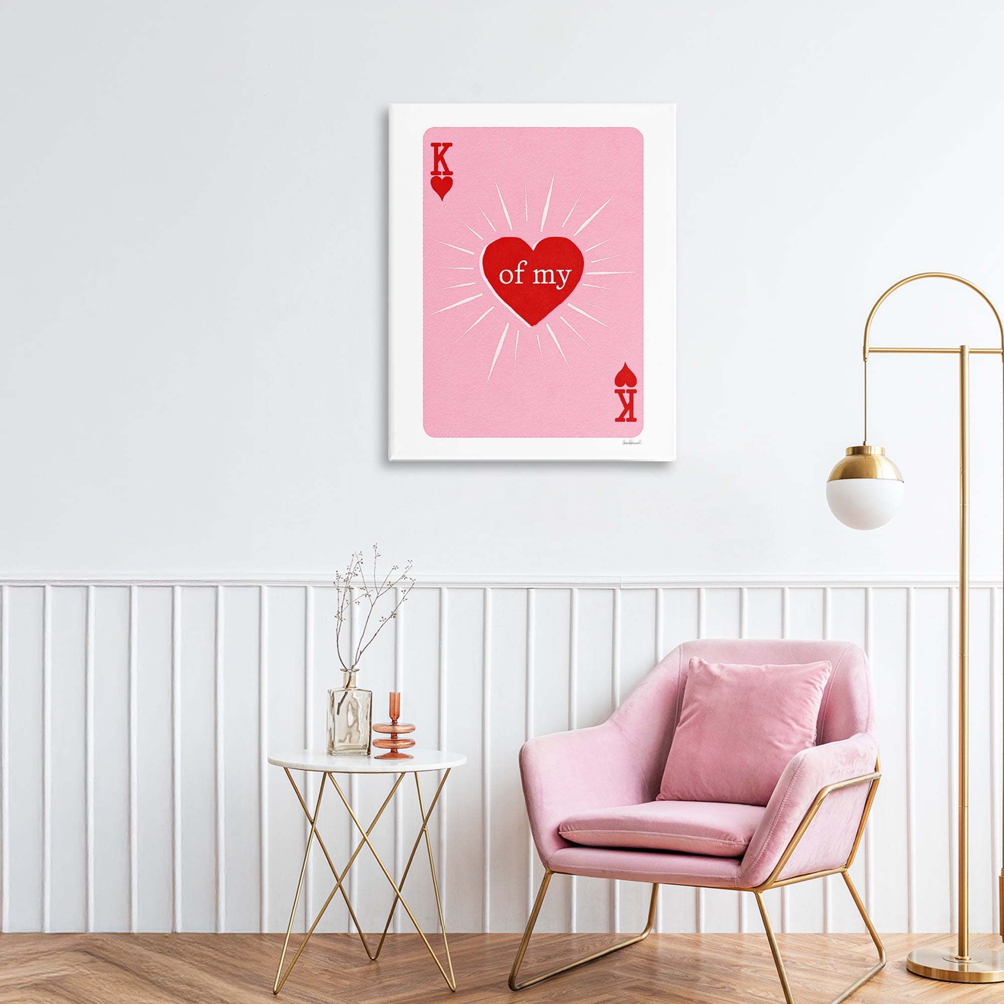 King Of My Heart Canvas Wall Art, design by Amanda Greenwood