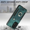 thumbnail image 5 of Nalacover For Samsung A53 5G Case Ring Holder Kickstand with Credit Card Holder, Back Flip Premium Leather Magnetic Clasp Removable Wirst Hand Strap Cover for Samsung Galaxy A53 5G, Green, 5 of 15