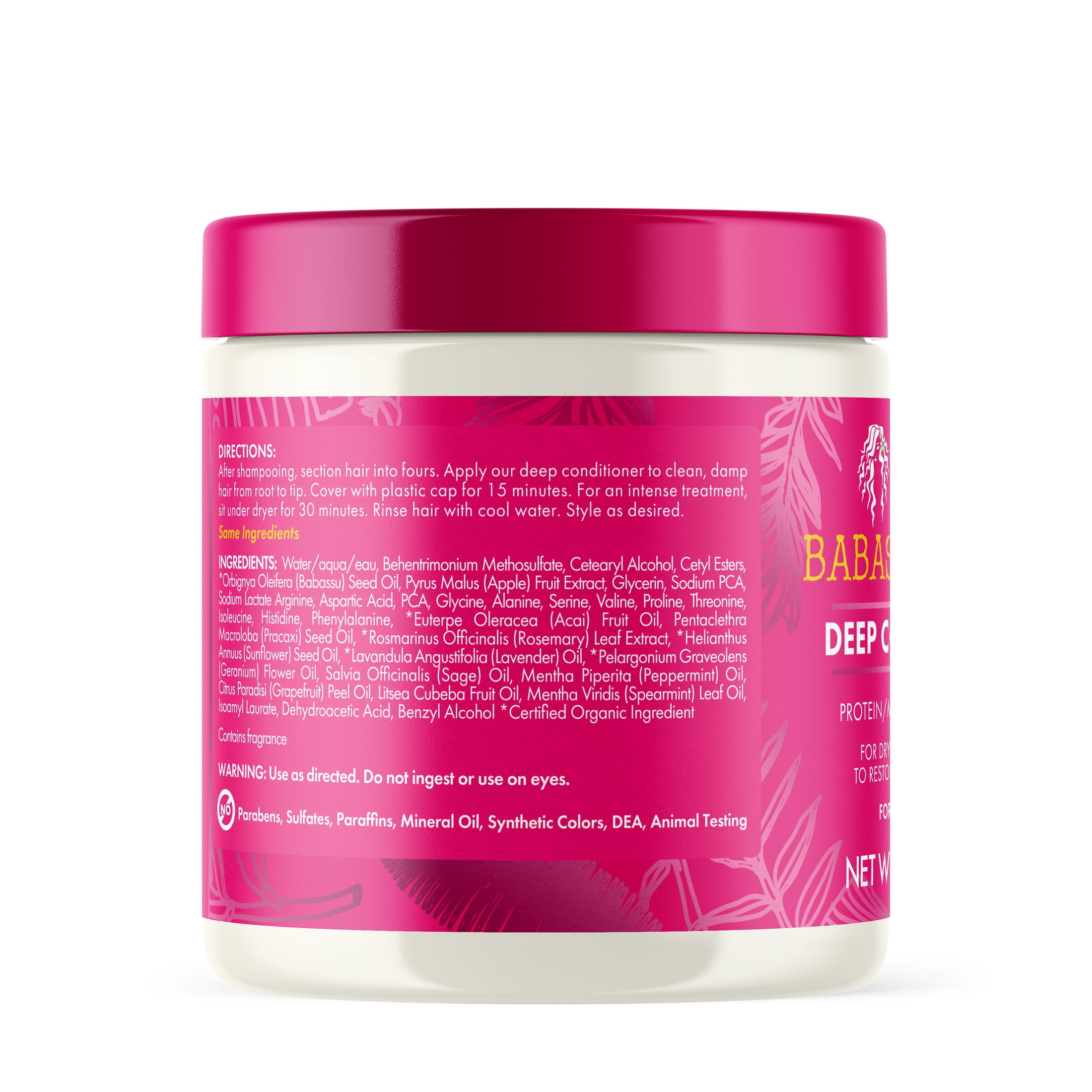 Mielle Babassu and Mint Deep Conditioner - 8 oz