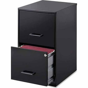 Filing Cabinet 2 Drawer Steel File Cabinet With Lock Black