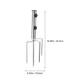 thumbnail image 2 of HLONK Support de Parasol de Plage Base de Parasol Argent Fer 1Ensemble 9X6X6in, 2 of 8