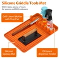thumbnail image 5 of Silicone Griddle Cover for Blackstone 15.4 Inch Griddle, Heavy Duty Food Grade Silicone Griddle Cover, Griddle Accessories for Blackstone, Grill Protective Shelf Mat (Orange), 5 of 7