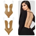 thumbnail image 2 of Clearance Sale 2025 Shapers Shapewear For Women Plus Size Backless Built In Bra Body Shaper Seamless With Open Crotch, 2 of 9
