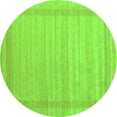 thumbnail image 1 of Ahgly Company Indoor Round Abstract Green Contemporary Area Rugs, 3' Round, 1 of 1
