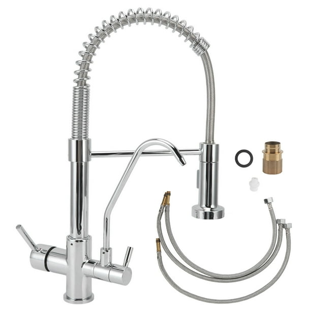 Grifos de cocina Spring, universales, de doble uso, con filtro de agua y de cobre, para fregadero, rosca G1/2