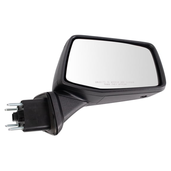 TRQ Side View Mirror Power Heated Striped Textured Cap RH for Silverado 1500 MRA09716