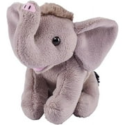 Wild Republic Pocketkins Eco Elephant, Stuffed Animal, 5 Inches, Plush Toy, Made from Recycled Materials, Eco Friendly