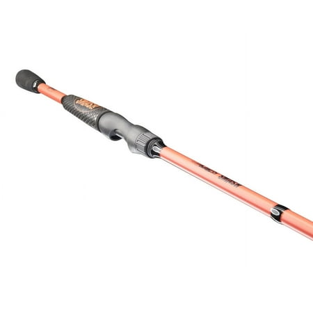Lew s MACH Smash Spinning Fishing Rod  7-Foot 1-Piece Rod  Medium Power  Red