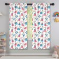 thumbnail image 5 of Dinosaur and Floral White Pattern Insulated Teens Curtains Set Of 2, Bedroom Essentials, Toddler Room Decor 42"x63", 5 of 5