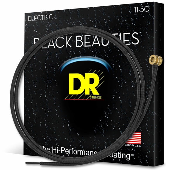Cuerdas para guitarra eléctrica DR Strings Black Beauties 11-50
