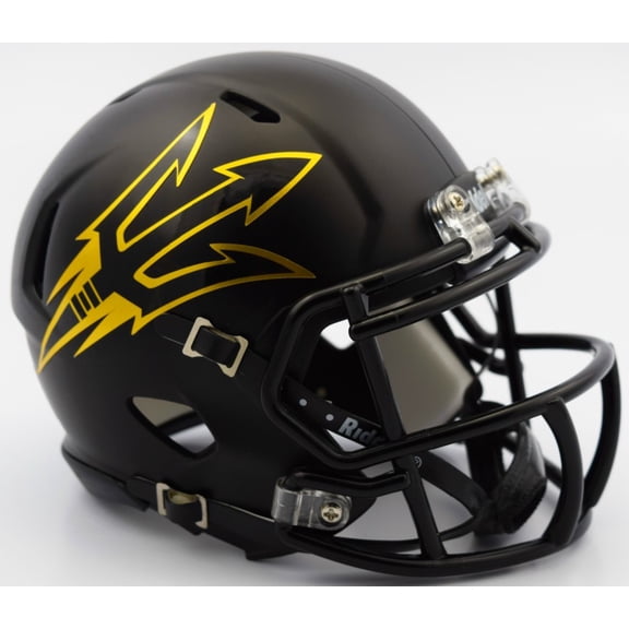 Arizona State Sun Devils Black Riddell NCAA Speed Mini Helmet