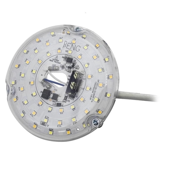 Magnetic LED Fan Light Conversion Set 15W 110V Easy Installation Ceiling Fan Replacement Bulb Aluminum Texture for Home
