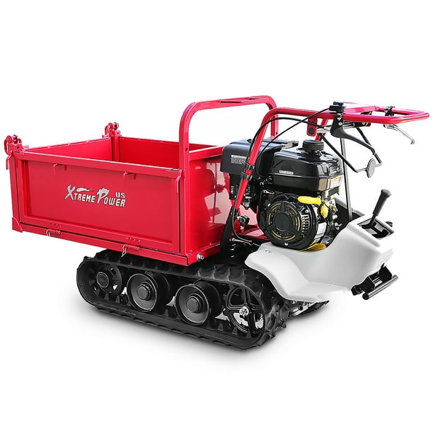 XtremepowerUS 7HP All Terrain Garden dump cart Wheelbarrow 850 lbs Capacity 212cc GasPowered