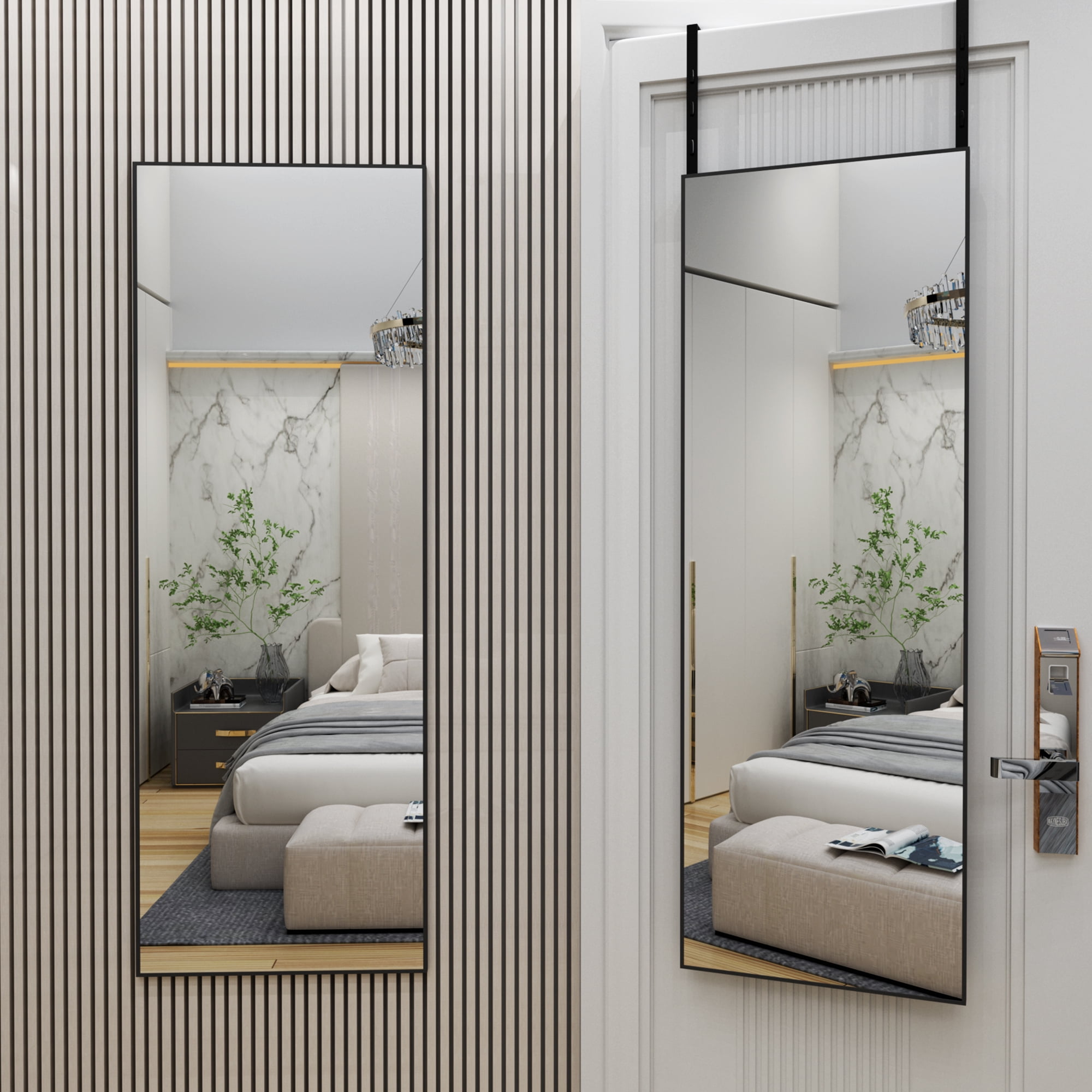 EVDINO 41"x15" Full Length Mirror, Wall Mirror, Door Mirror, Over The