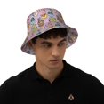 thumbnail image 6 of Daiia Cute Donuts Pattern Bucket Hat - Trendy Cotton Sun Hat for Beach, Golf, Fishing - Fun Outdoor Vacation Boonie for Men and Women, 6 of 9