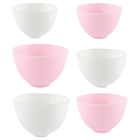 

NUOLUX 6Pcs Facial Mask Mixing Bowls DIY Mask Bowls Household Silicone Bowls Seasoning Bowl