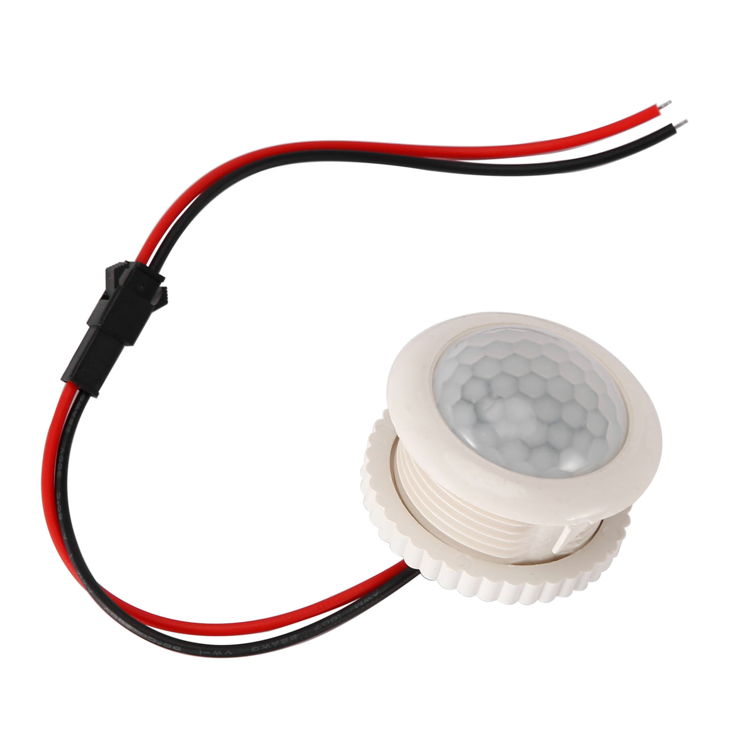 Electrical Equipment Motion Sensor Switch 110V 220V PIR Infrared Auto Control ON/Off LED lamp Lighting Switch Smart Human Body Induction Detector Color : Round Switch