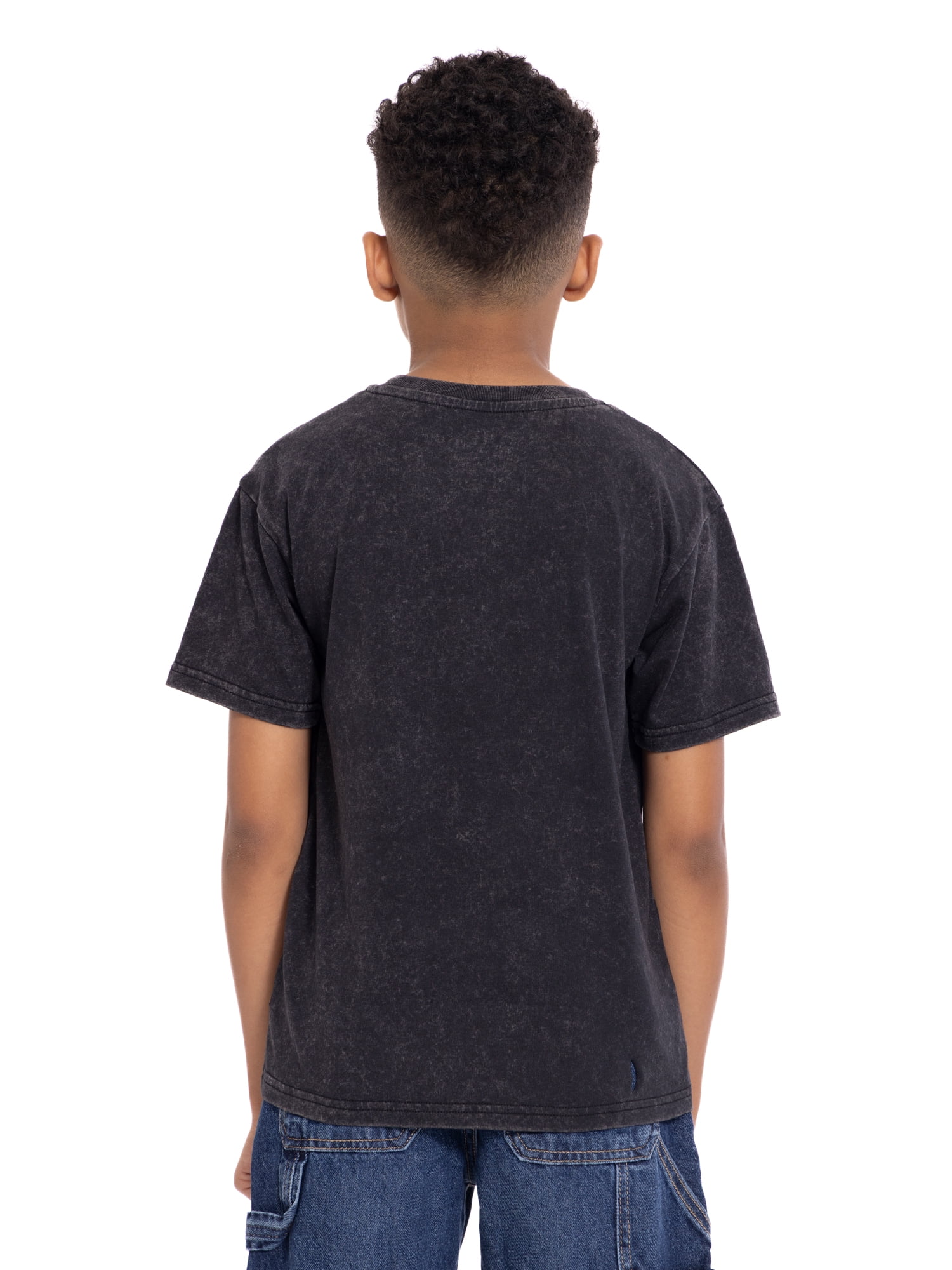 Star Wars Boys Mineral Washed Graphic Tee with Short Sleeves, Sizes 4-18