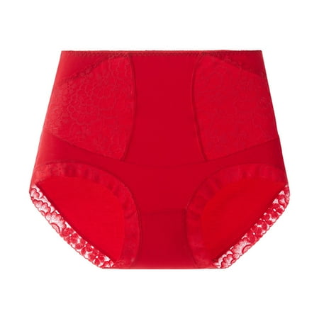 RUTAYY Women Lace High Waist Panties Breathable Plus Size Shapewear Booty Lift Underwear Lingerie Home Intimates Trendy