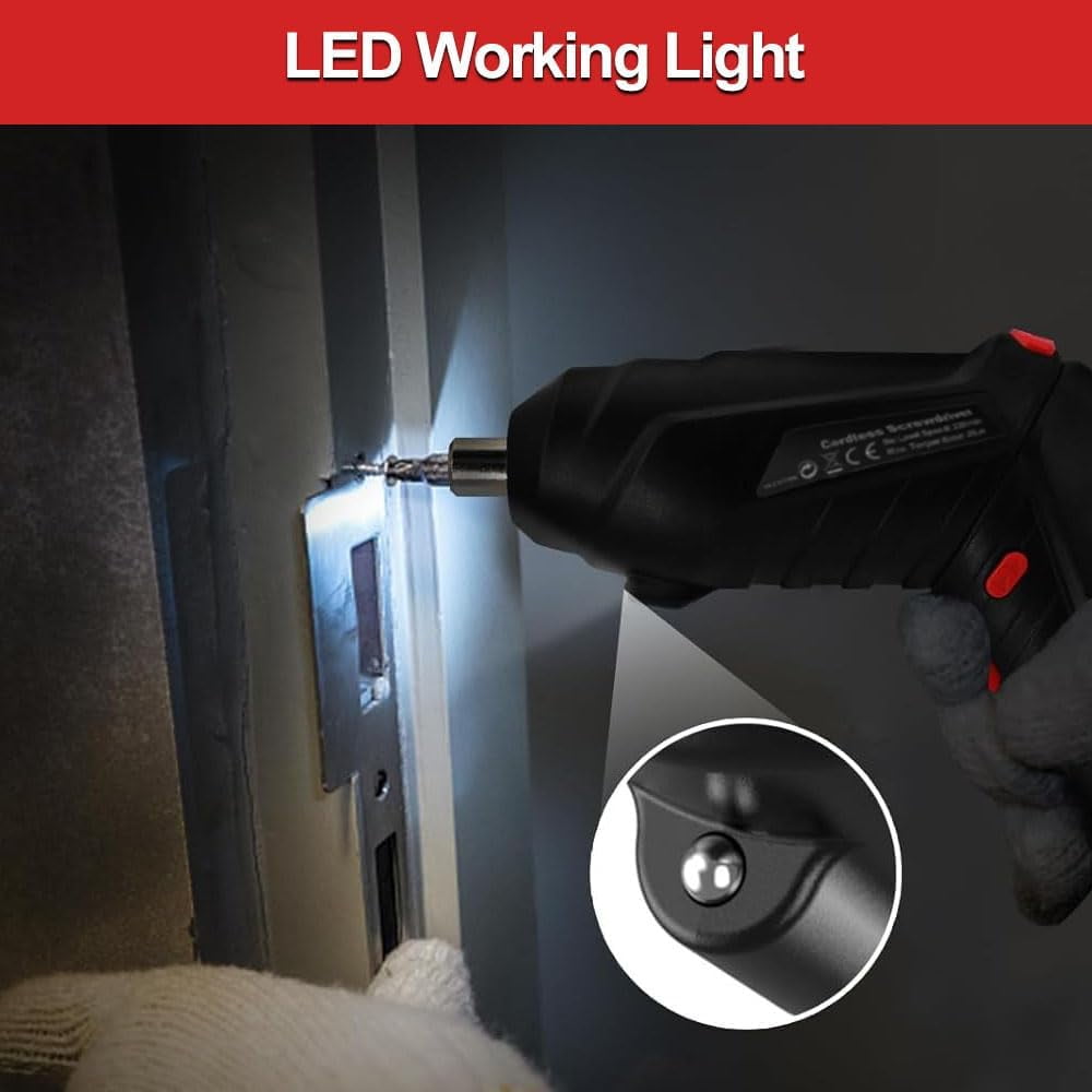 Precision Electric Screwdriver - 4mm Bit Cordless Driver for Electronics, Computer, Phone Repair