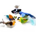 thumbnail image 3 of BESTSKY 2Pcs Flapping Bird Cat Toy,Interactive Bird Sounds Chirping Bird Cat Toy Flapping Wings,Stimulate Cat Play Bird Toy for Cats,Multicolor, 3 of 7