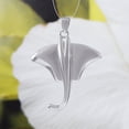 thumbnail image 4 of Unique Beautiful Hawaiian Large Stingray Necklace, Sterling Silver Sting Ray Pendant, N6110 Birthday Valentine Wife Mom Gift, Island Jewelry, 4 of 9