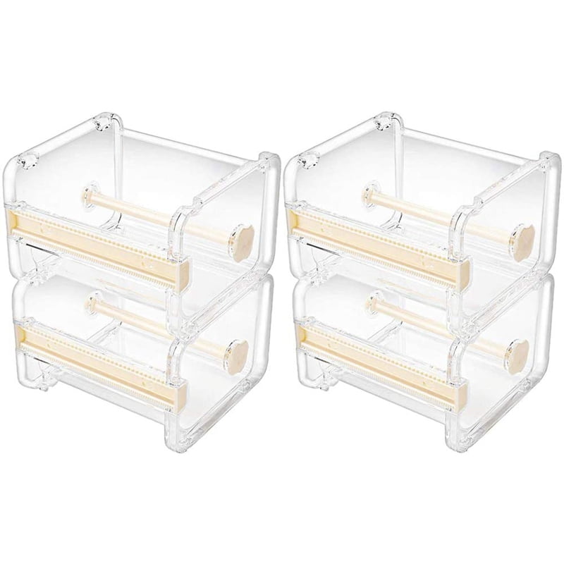 4 Pack Transparent Visible Desktop Multi Washi Masking Tape Dispenser