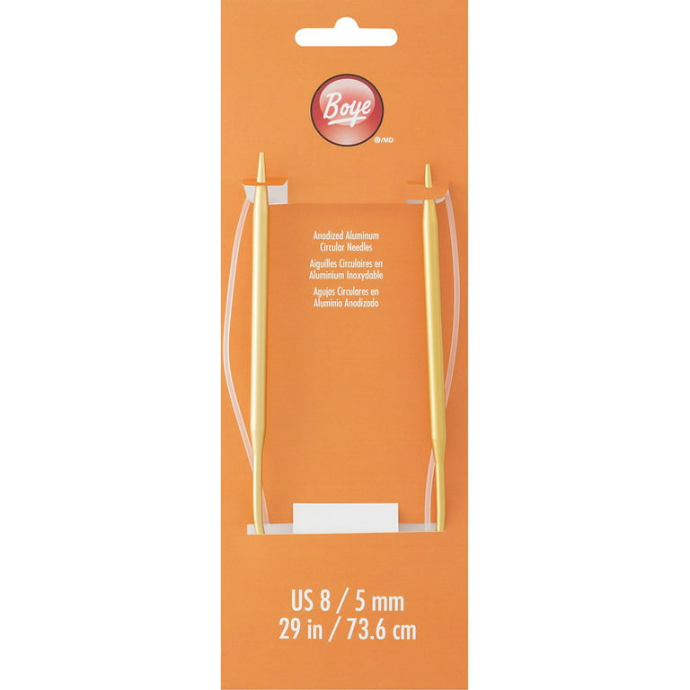 Boye Size 8 Aluminum Circular Knitting Needles (2 Pieces) - DroneUp Delivery