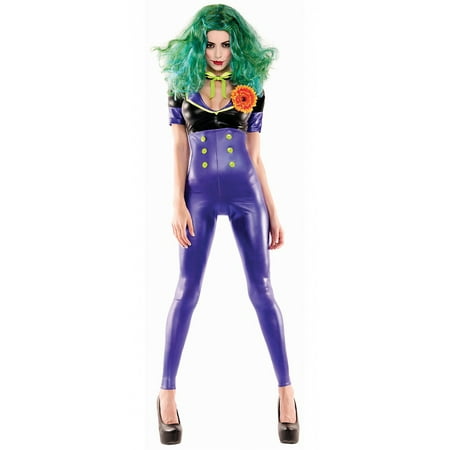 Comic Villainess Jokester Adult Womens Halloween Costume