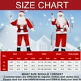 thumbnail image 2 of Alaiyaky Santa Claus Costume for Adult, Christmas Santa Costume Men Women Deluxe Father Santa Suit Outfit Fancy Dress Christmas Cosplay Party, 2 of 10