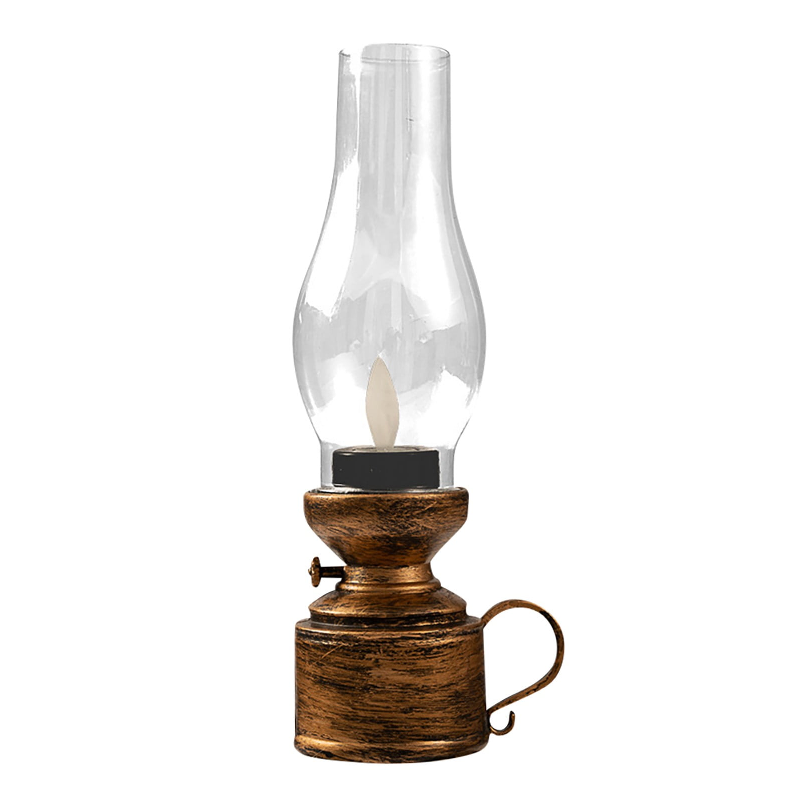 Vintage Flameless Kerosene Lamp LED Battery Operated Table Lamp, Retro Oil Lantern for Bedroom, Living Room & Emergency Lighting | Indoor Decorative Ambient Light,Halloween Christmas Gift