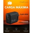 thumbnail image 4 of QUAMTUM PERSONAL AUDIO 45W Cargador USB C GAN Portátil, PD 25W+20W con 2 Puertos, Carga Rápida para, 4 of 4
