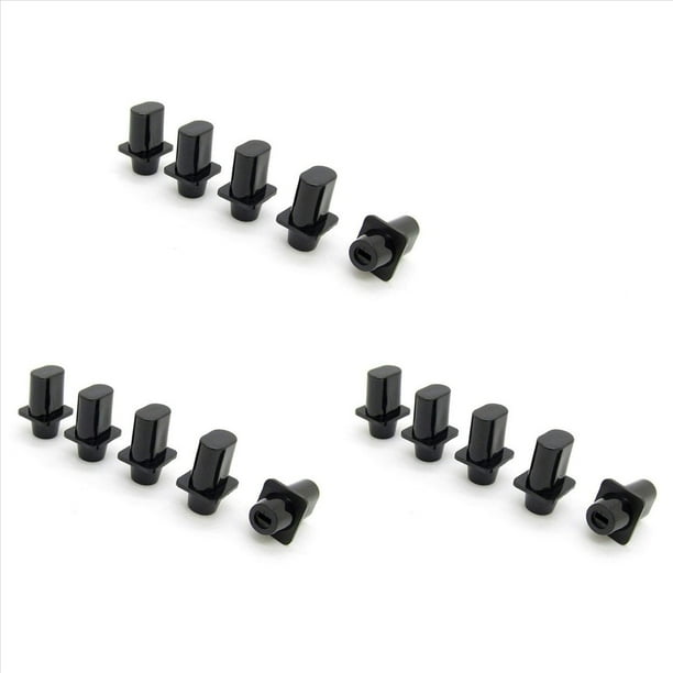 Interruptor de la Punta de la Tapa Tele Switch para Top de la Punta del Interruptor del Sombrero Negro para las Partes de la Guitarra Tele Paquete de 15