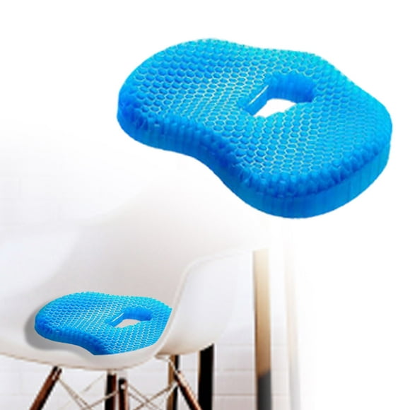 Hearth & Gear Coussin de Siège en Gel Alvéolé Coussin de Glace Doux et Respirant pour Chaise de Voiture Maison Voyage Offre Instantanément de la Chaleur et de l'Inconfort Coussin de Siège en Cuir pour Siège Conducteur de Voiture Soutien Dorsal Mousse